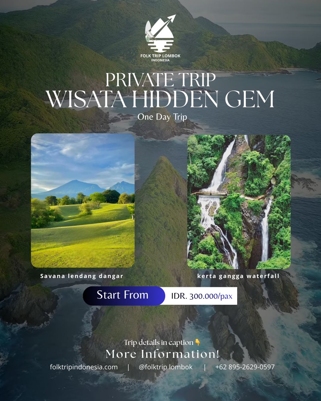 Paket Trip Hidden Gem Lombok Utara 1 hari