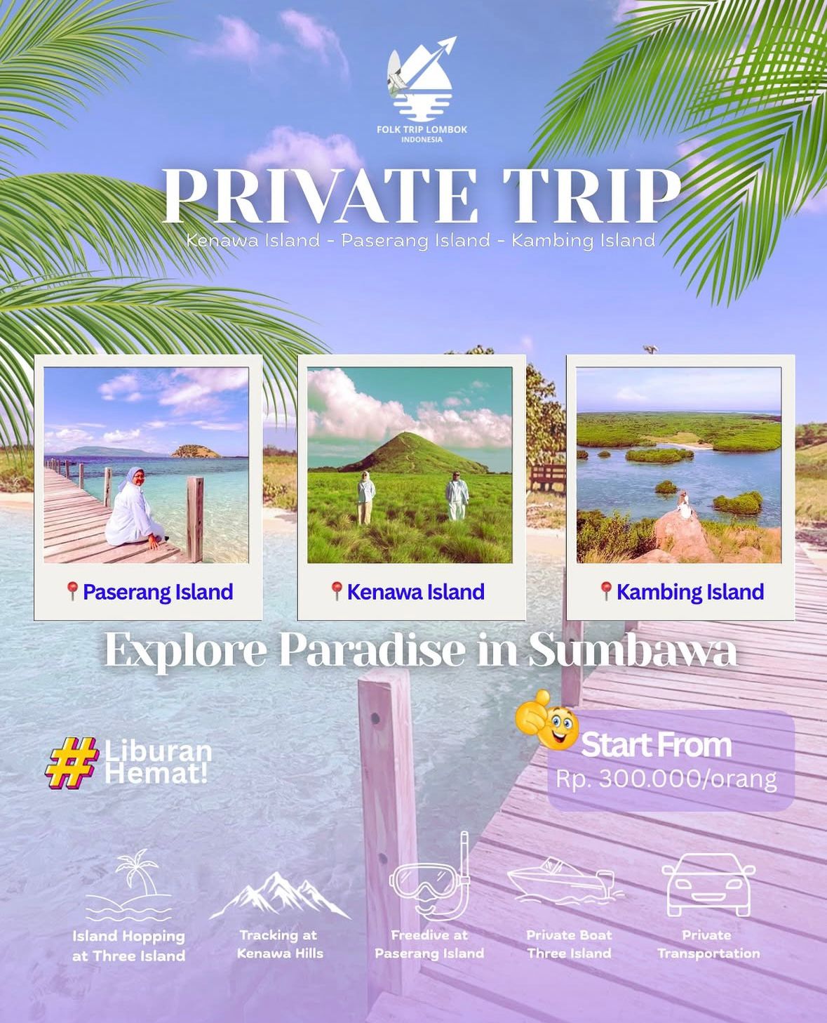 Paket Trip 1 Hari Pulau Kenawa - Paserang - Kambing